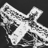 "WINGS OF REDEMPTION" TEE IN ANTHRACITE