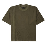 LINEAR TEE IN OLIVE