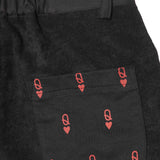 QUEEN OF HEARTS SHORT IN ANTHRACITE