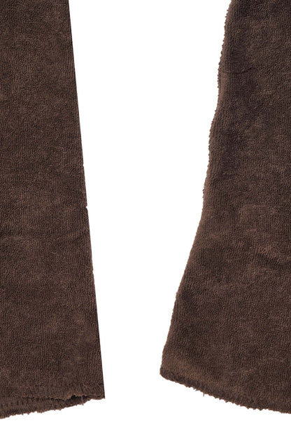 M+ TOWEL BOOTCUT PANTS IN WOOD