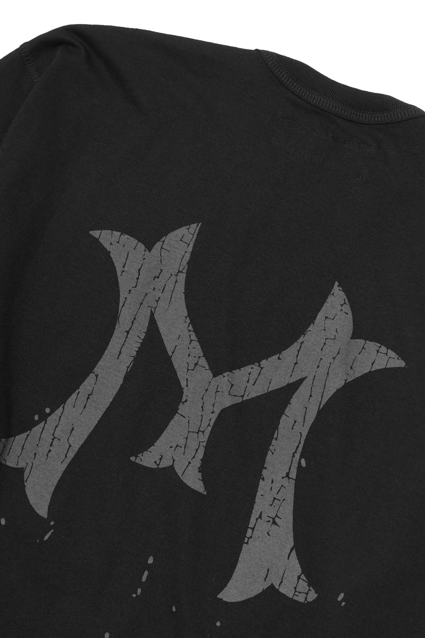 "HITTER" V3 MILITIA MOCK NECK LITE TEE IN RAVEN