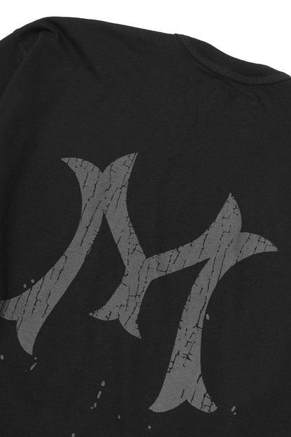 "HITTER" V3 MILITIA MOCK NECK LITE TEE IN RAVEN