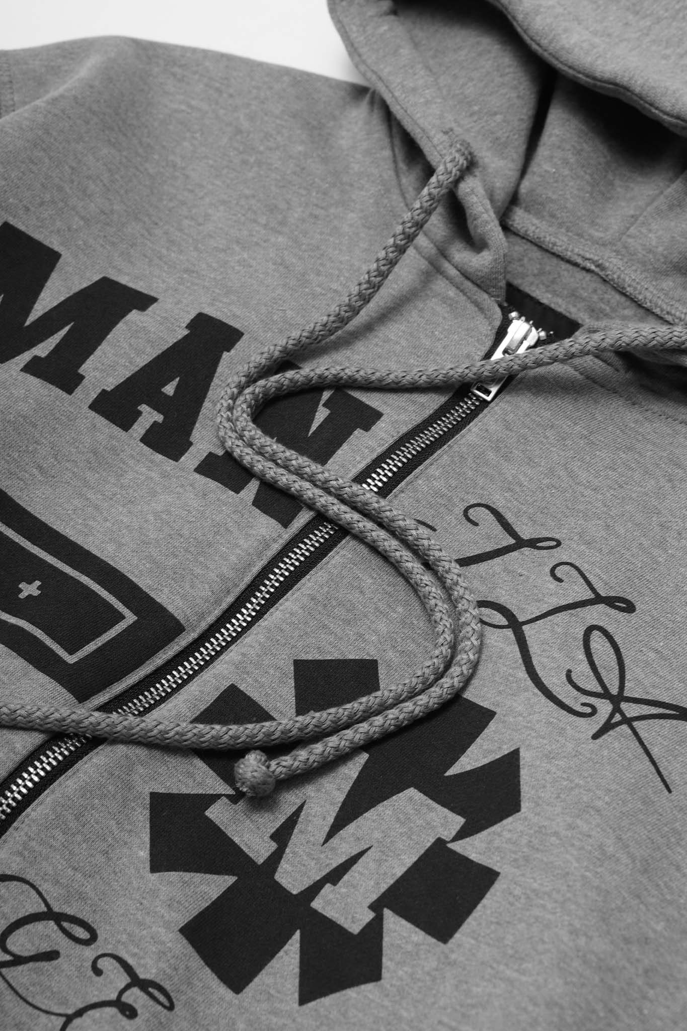 MN+LA™ SPLIT HOODIE IN HEATHER GREY