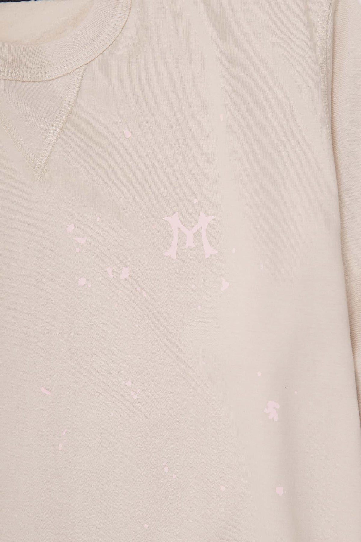 "HITTER" V3 MILITIA MOCK NECK LITE TEE IN PALE ROSE