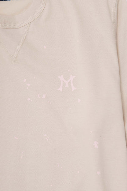 "HITTER" V3 MILITIA MOCK NECK LITE TEE IN PALE ROSE