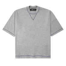 EXO™ MILITIA MOCK NECK TEE IN HEATHER GREY/NAVY