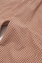 DOJO PANTS IN RUSSET HOUNDSTOOTH