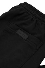 FRENCH TERRY PLEATED WIDE LOUNGE PANTS IN ANTHRACITE