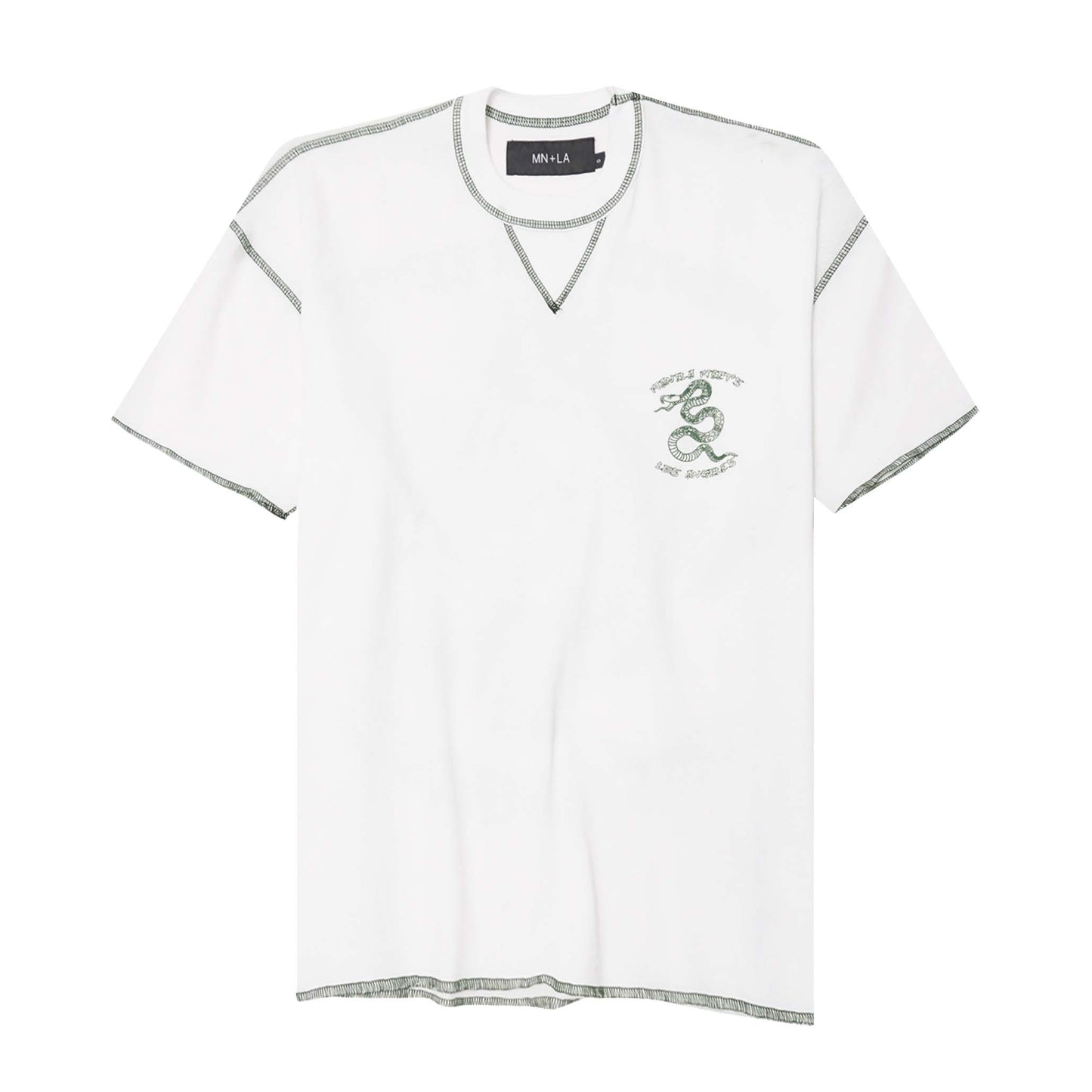 "YEAR OF THE SNAKE V2" WAFFLE TEE IN WHITE