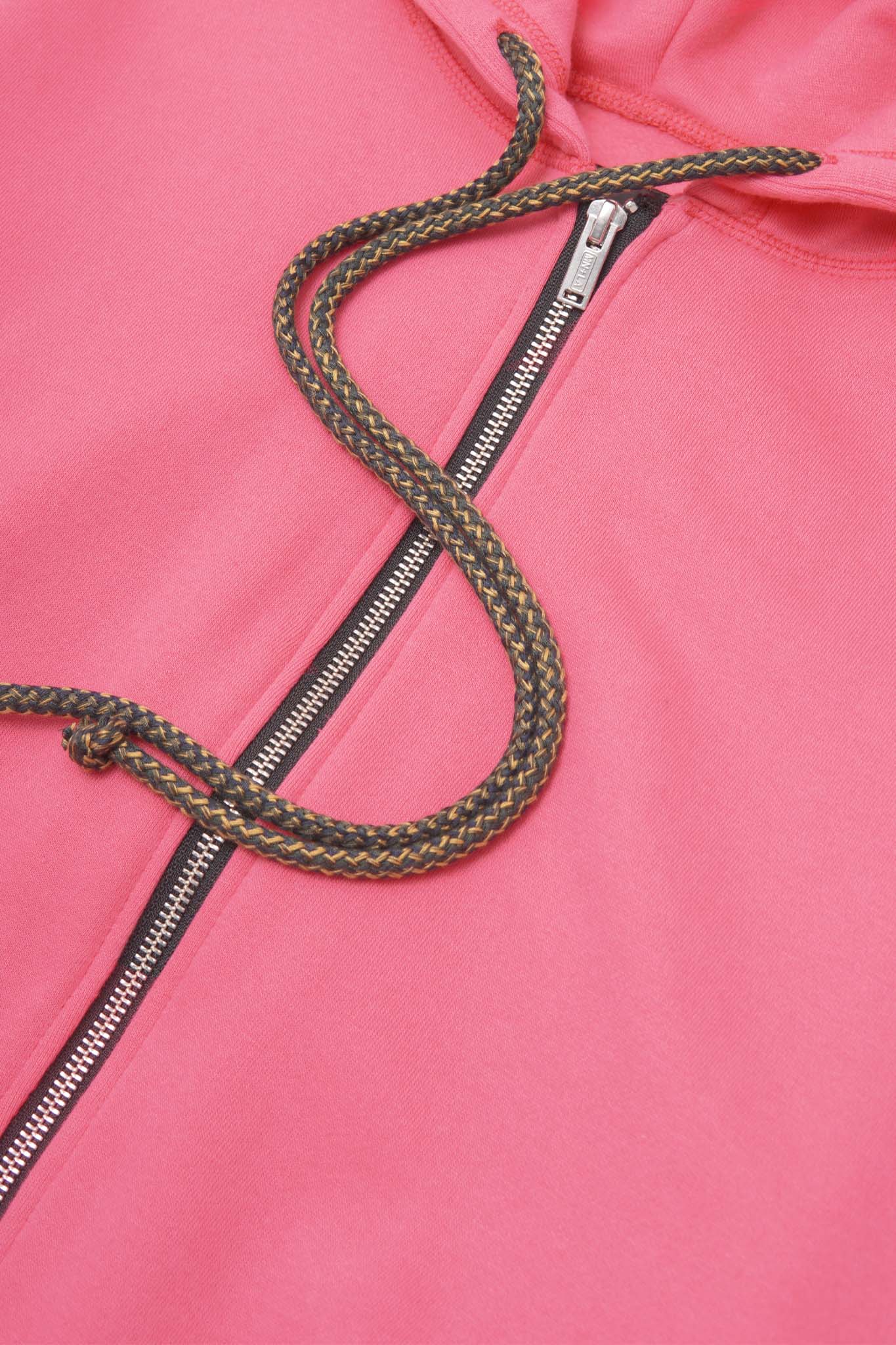 CLASSIC ZIP HOODIE IN STATIC PINK