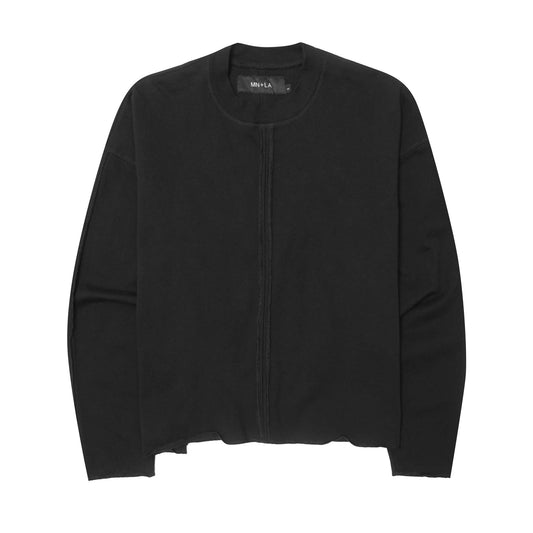 FORGED LONGSLEEVE TEE IN CAVIAR