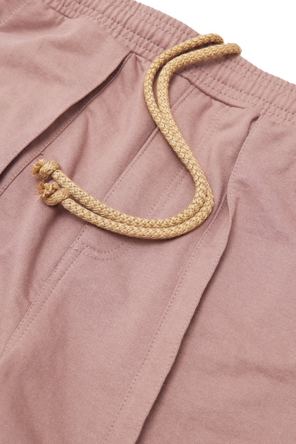 VEINS FRENCH TERRY PANTS IN MAUVE