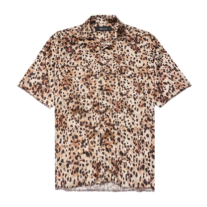 4 POCKET CUBAN SHIRT IN DESERT CHEETAH