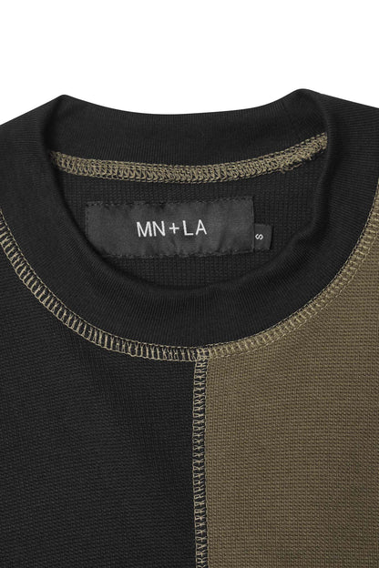 NEEDLEWORK POCKET WAFFLE TEE IN TAIGA