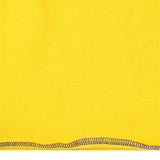 "M'$ UNIVERSITY V2" CUTOFF HOODIE IN CANARY YELLOW