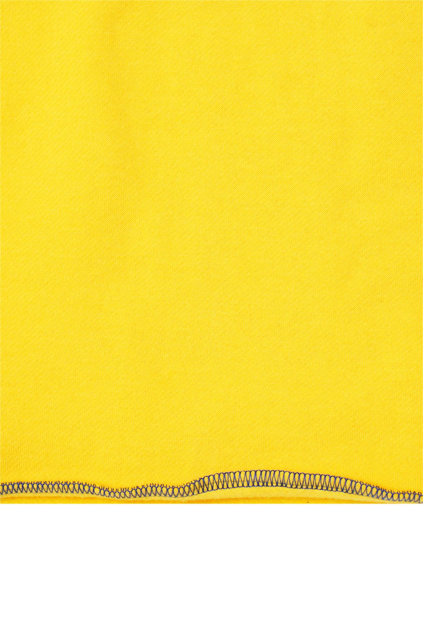 "M'$ UNIVERSITY V2" CUTOFF HOODIE IN CANARY YELLOW