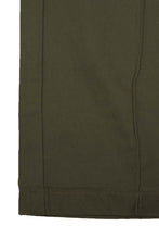 PLEATED ULTRA WIDE PANTS IN STONE GREEN