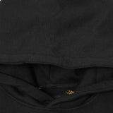 "TEMPLE BLOOM" HOODIE IN CAVIAR