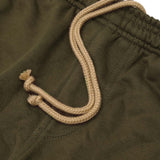 FRENCH TERRY RAW FINISH SWEATSHORTS IN OLIVE