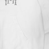 "THORN M'$" HOODIE IN WHITE