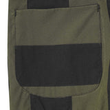 NEEDLEWORK VEST IN OLIVE/ANTHRACITE