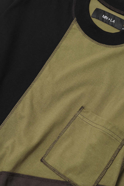 "PATCHWORK" POCKET TEE IN TERRAIN