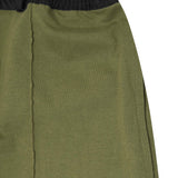 PLEATED ULTRA WIDE PANTS IN OLIVE