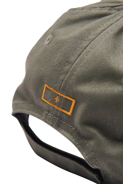 "HITTER" V3 6 PANEL HAT IN OLIVE/CANARY