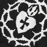 "DIGITAL SACRED HEART" HOODIE IN CAVIAR