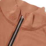 M+ QUARTER ZIP L/S TEE V2 IN APRICOT
