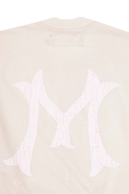 "HITTER" V3 MILITIA MOCK NECK LITE TEE IN POWDER PINK