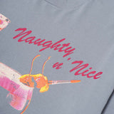 NAUGHTY N' NICE "COCKTAILS" LITE TEE IN GLACIER