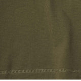 "CROP CIRCLES" MOCK NECK TEE IN OLIVE