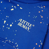 "PAINT SPLAT" LITTLE HUMAN™ HOODIE IN ELECTRIC BLUE