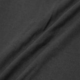 MOCK NECK TEE IN CHARCOAL GREY