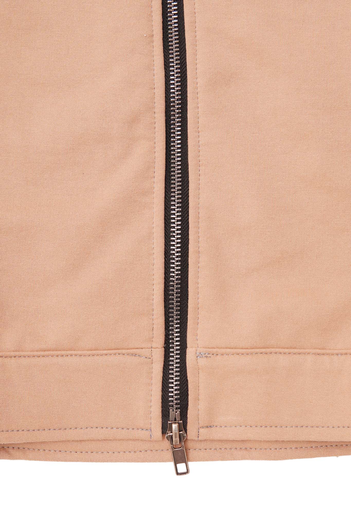 EXO™ ZIP TRUCKER JACKET IN WHEAT/HEATHER GREY