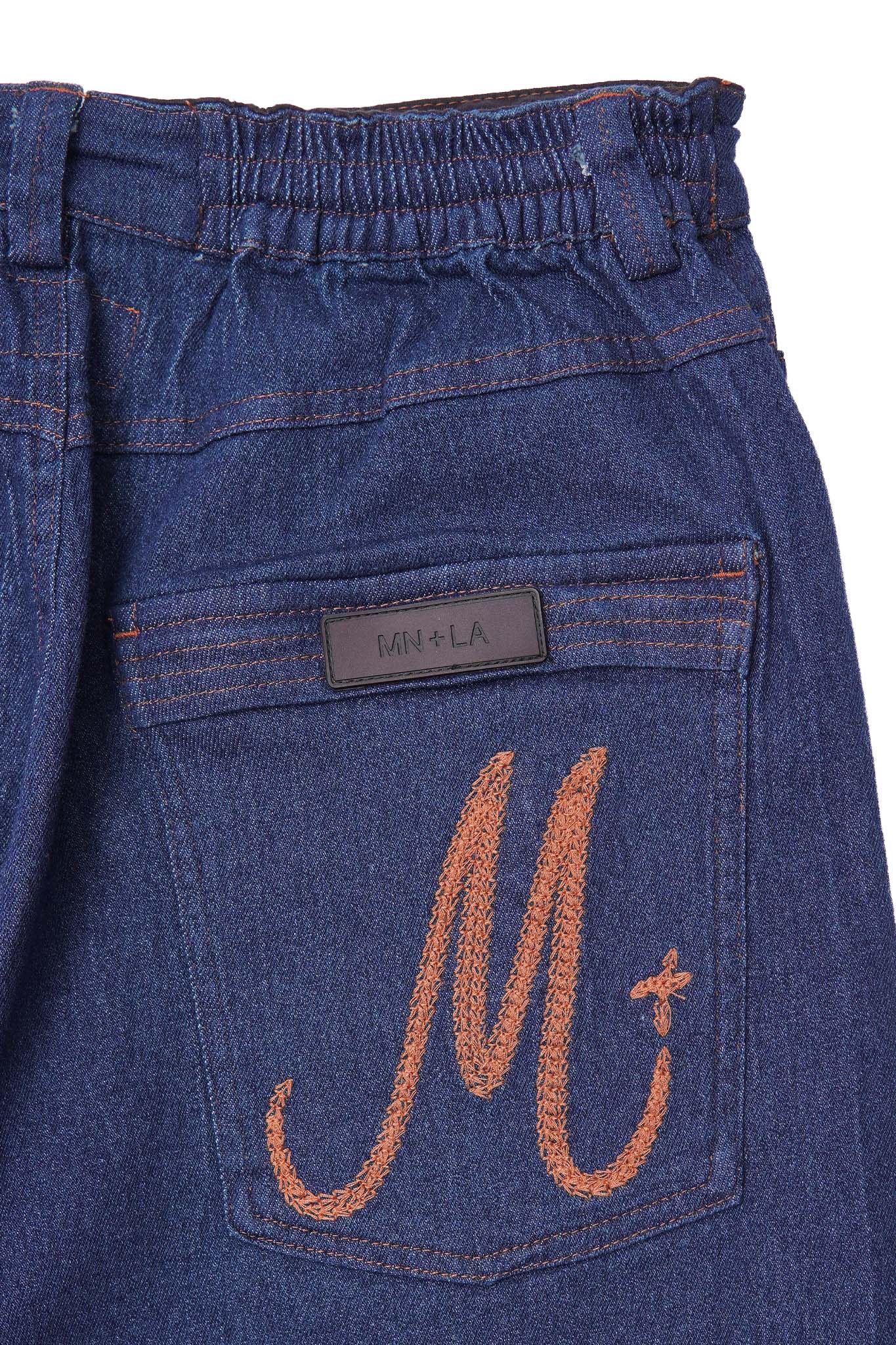 "COLD NAVY" DOUBLE KNEE PHAT SHORTS