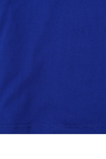 "OUTDOOR EXPLORATION" MULTI LOGO TEE IN ELECTRIC BLUE