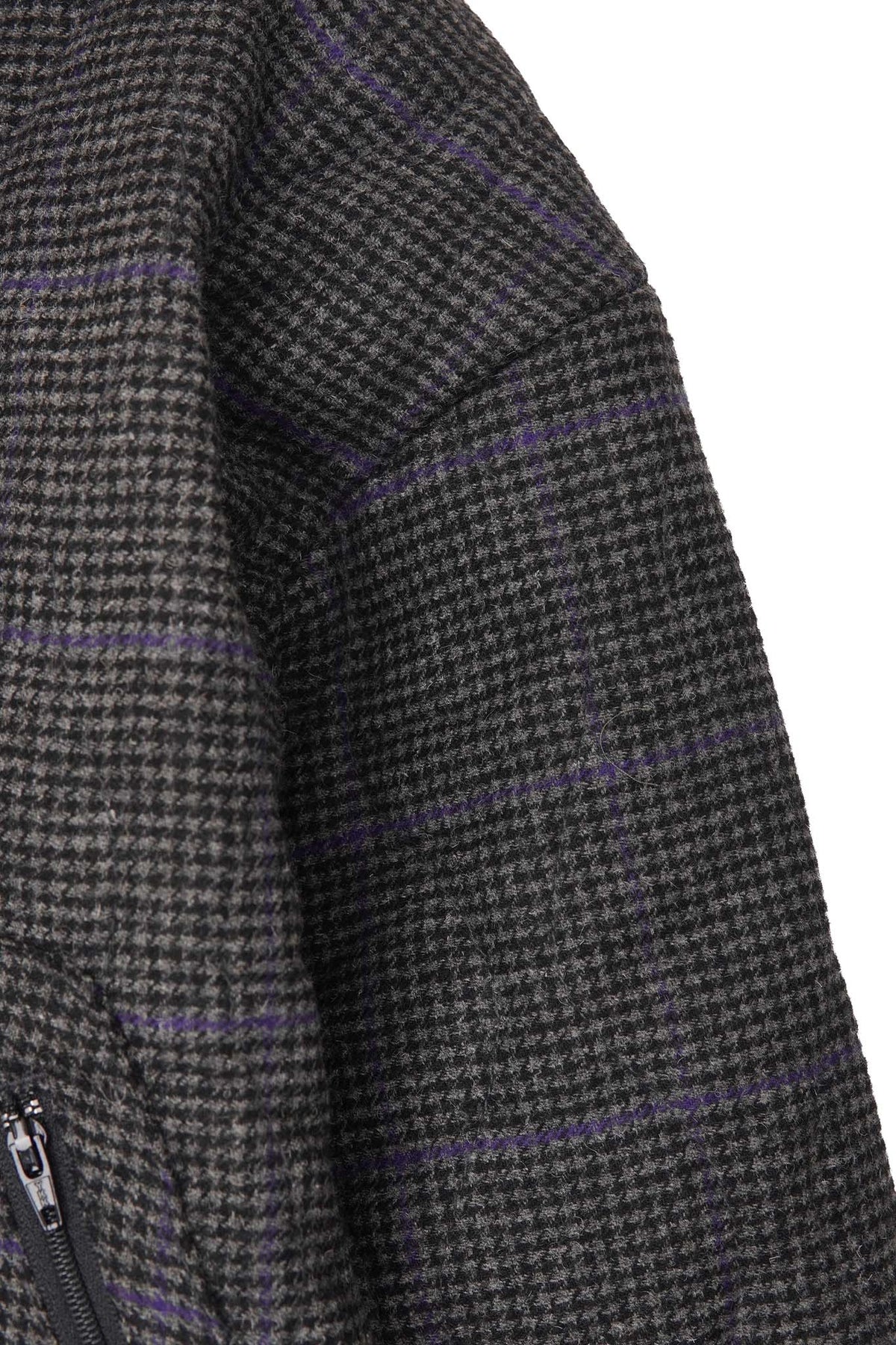 "THAI" BOMBER JACKET IN PIGEON PLAID/CITRON