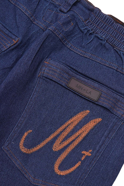 "COLD NAVY" OVERPOCKET PHAT SHORTS