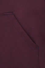 EXO™ CUTOFF HOODIE IN WINE/NAVY