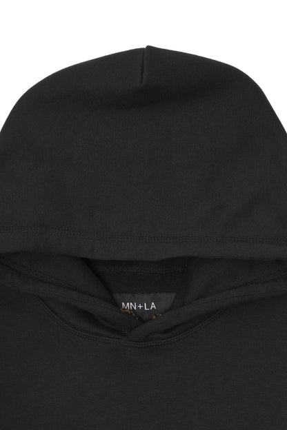 "IRON CROSS" HOODIE IN CAVIAR