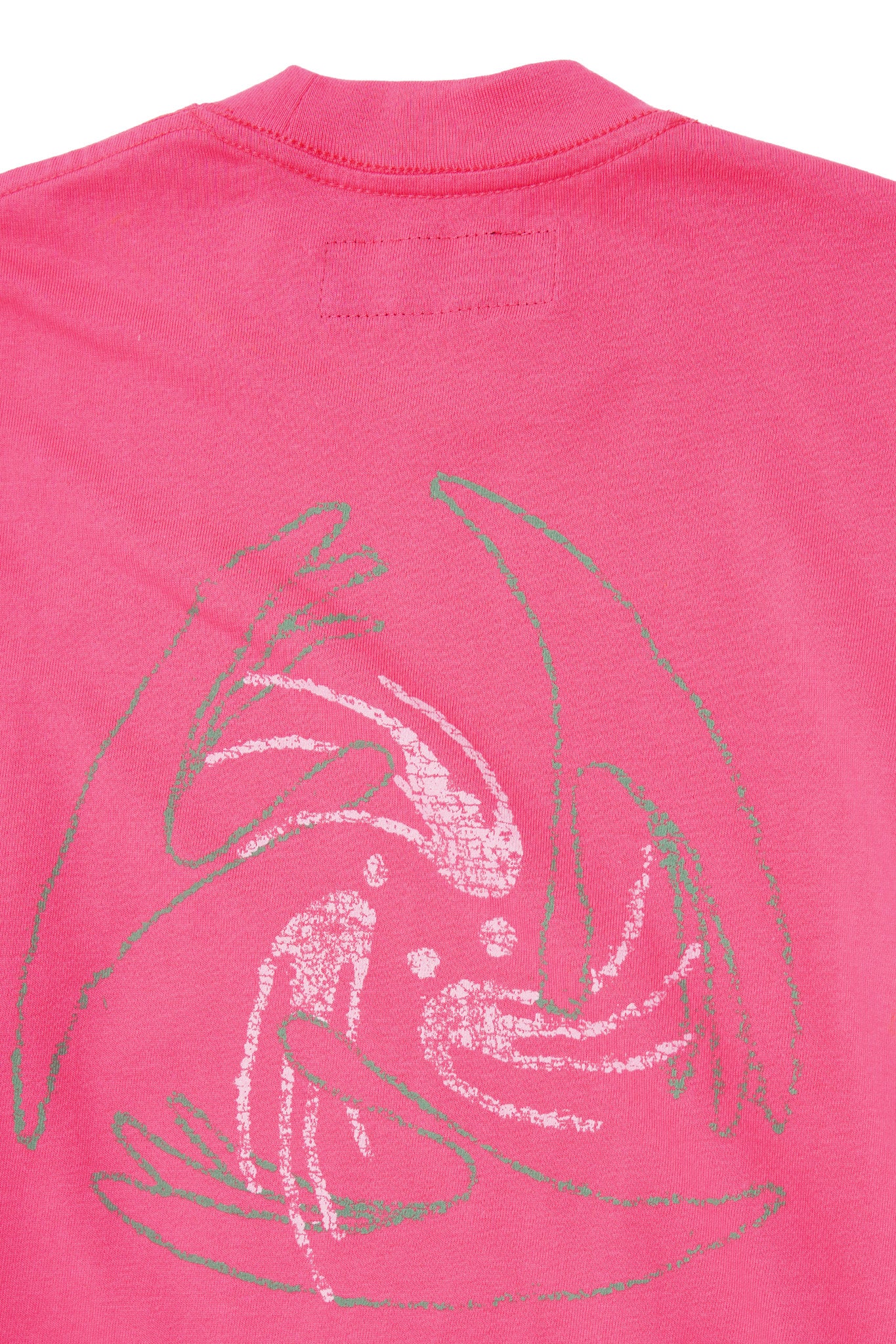 "LIMBO" ULTRA HEAVY TEE IN STATIC PINK