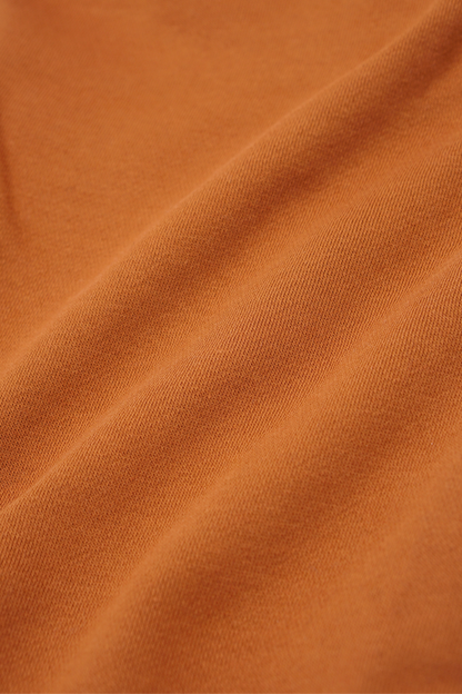 PLEATED WIDE LOUNGE PANTS IN TANGERINE