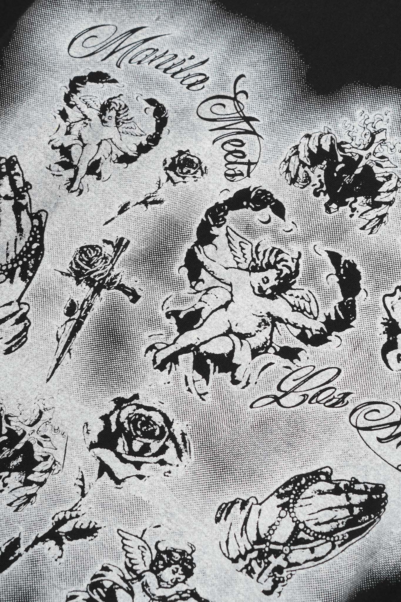 "CITY OF ANGELS" TEE IN ANTHRACITE