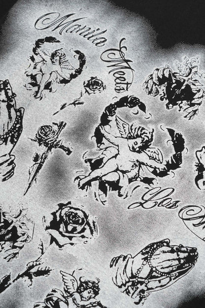 "CITY OF ANGELS" TEE IN ANTHRACITE