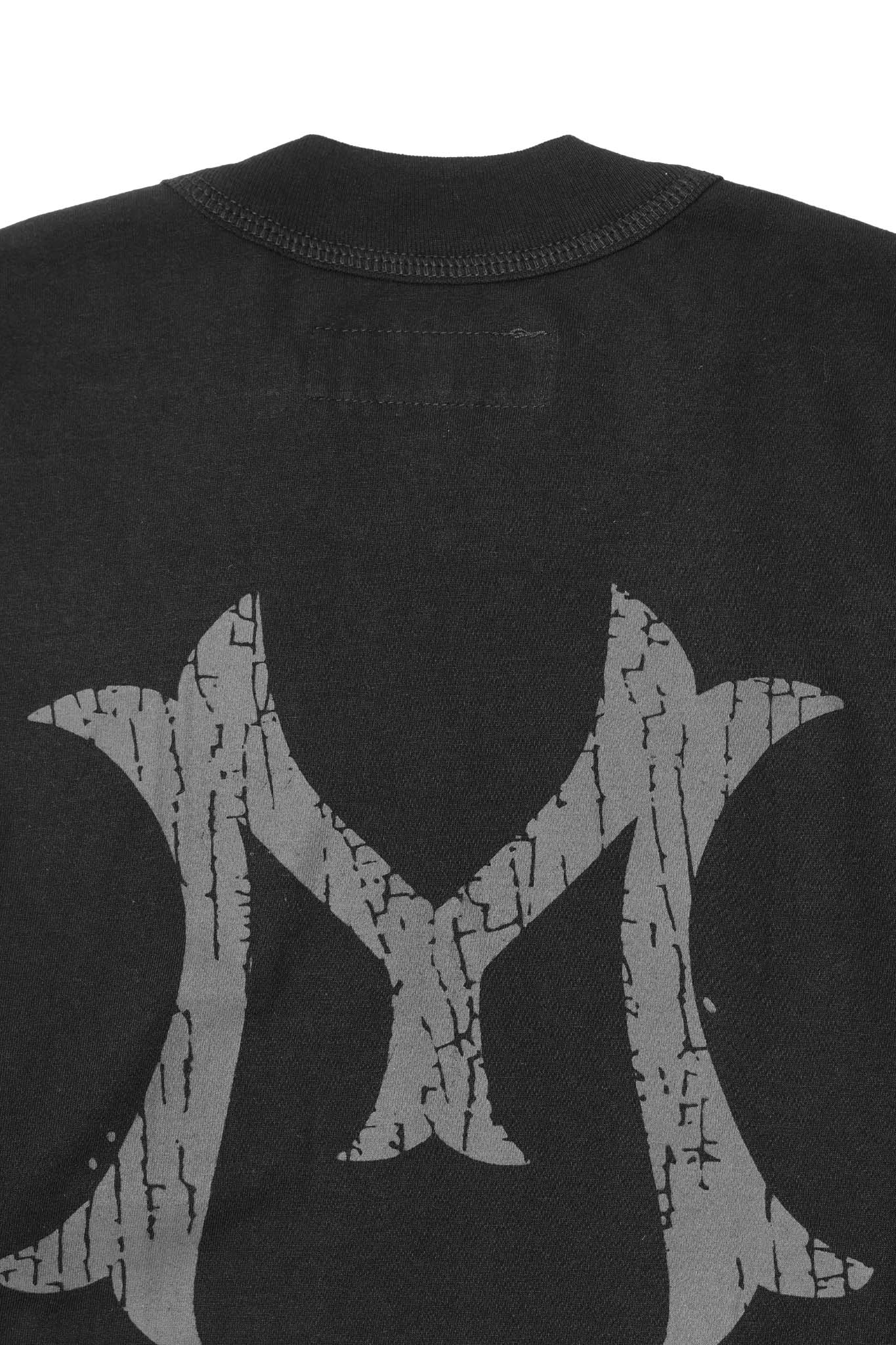 "HITTER" V3 MOCK NECK LITE TEE  IN ANTHRACITE