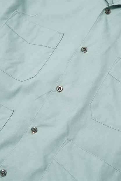 4 POCKET CUBAN SHIRT IN TEAL