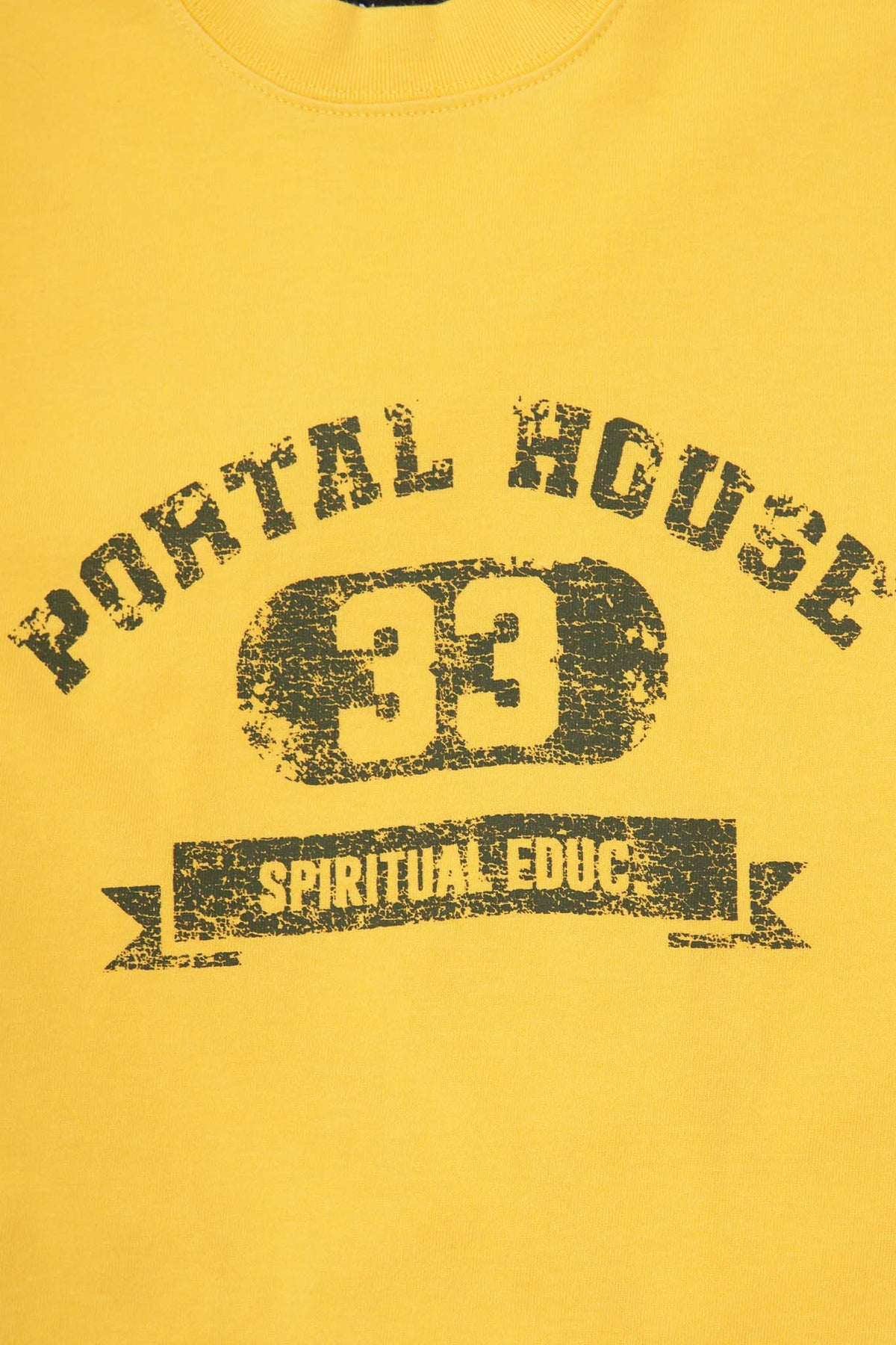 "PORTAL HOUSE 33" ULTRA HEAVY TEE IN LEMON PINE