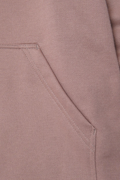 EXO™ CUTOFF HOODIE IN MAUVE
